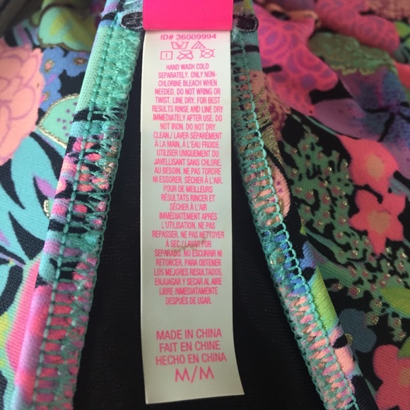 Victoria’s Secret Neon Floral Bikini Top Size M - Picture 4 of 4